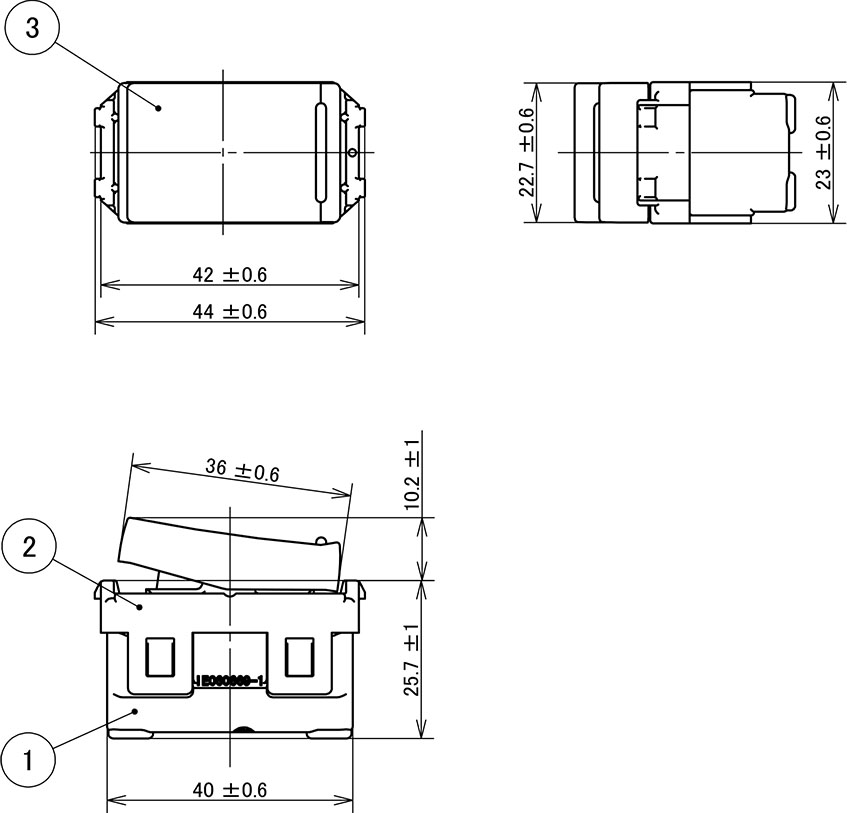 Công Tắc Panasonic WEVH5531K Dòng Halumie 1 Chiều_drawing