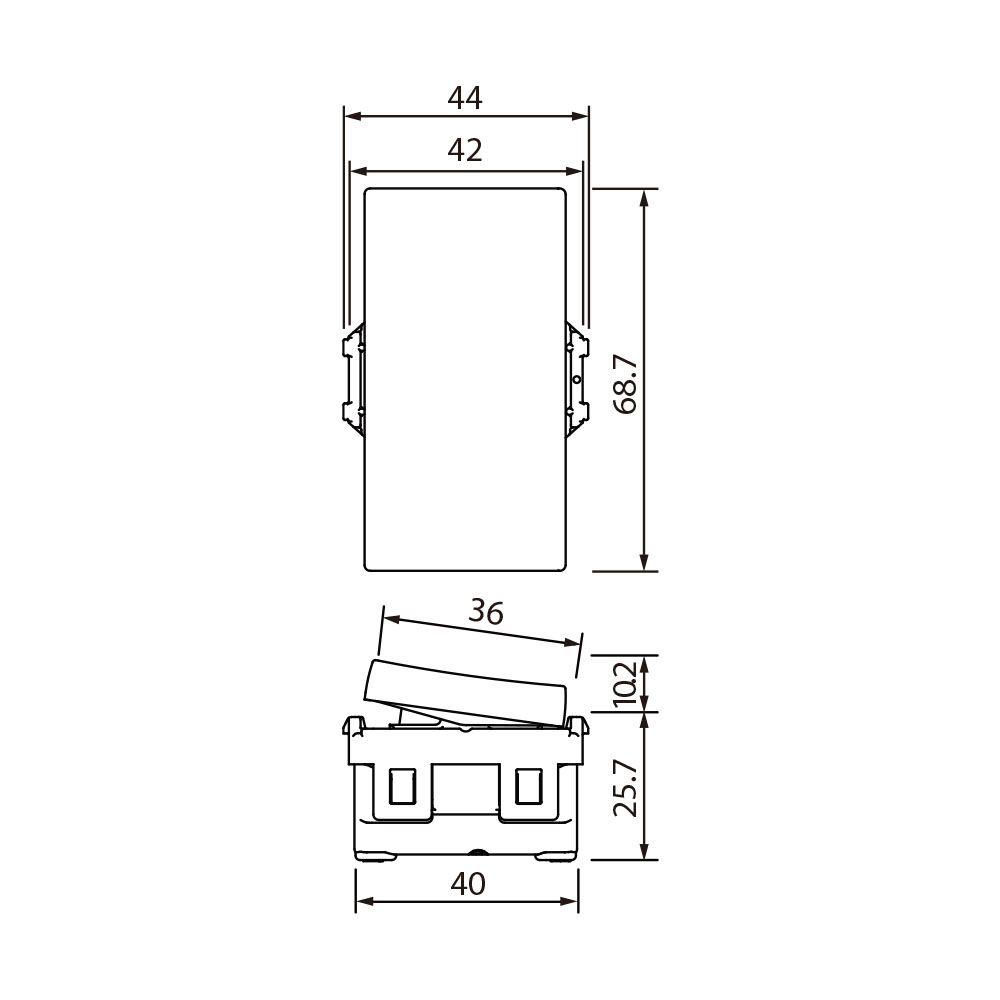 Công Tắc Panasonic WEVH5512 Dòng Halumie 2 Chiều_drawing