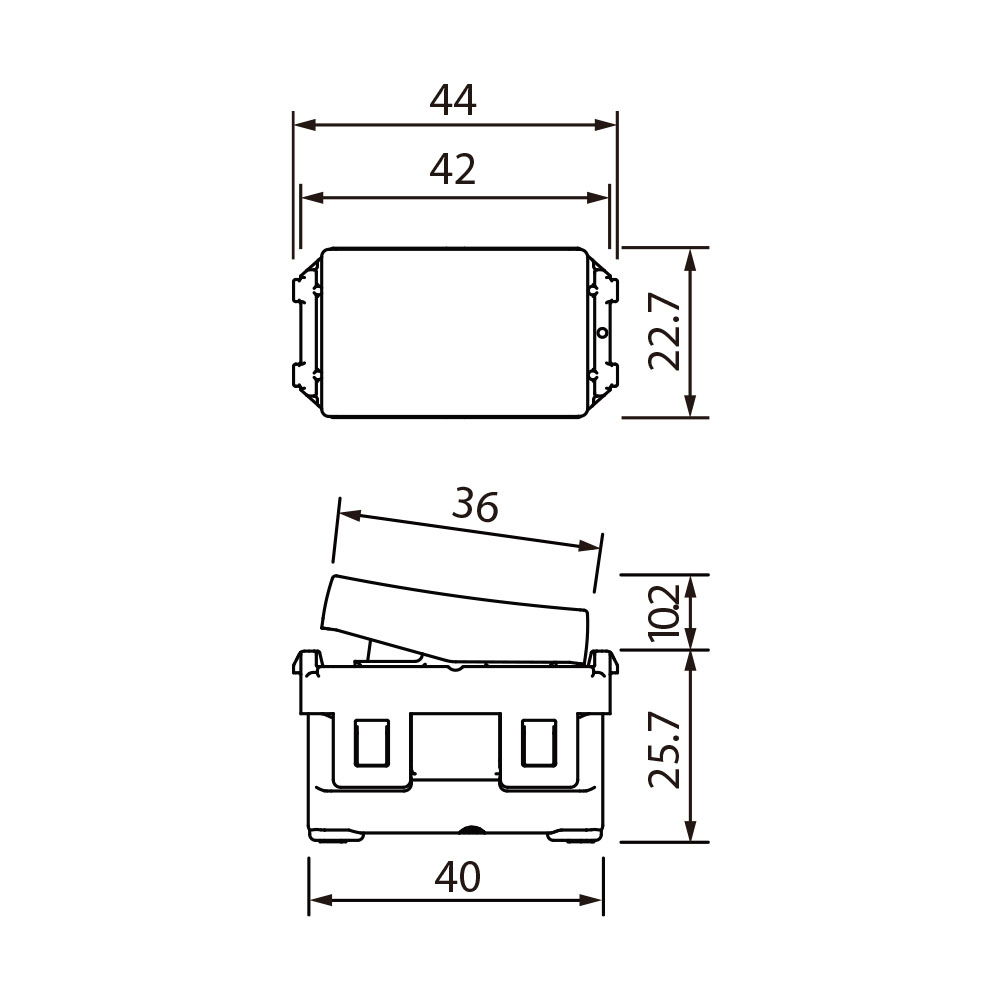 Công Tắc Panasonic WEVH5532-7MYH Dòng Halumie 2 Chiều_drawing