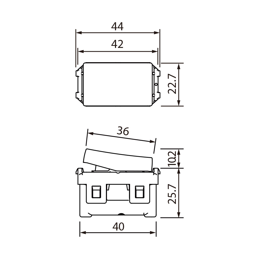 Công Tắc Panasonic WEVH5004 Dòng Halumie Đảo Chiều_drawing