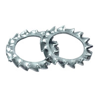 Lông Đền Răng Ngoài Loại A Thép Mạ Kẽm DIN6798A M10