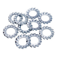 Lông Đền Răng Ngoài Loại A Thép Mạ Kẽm DIN6798A M10