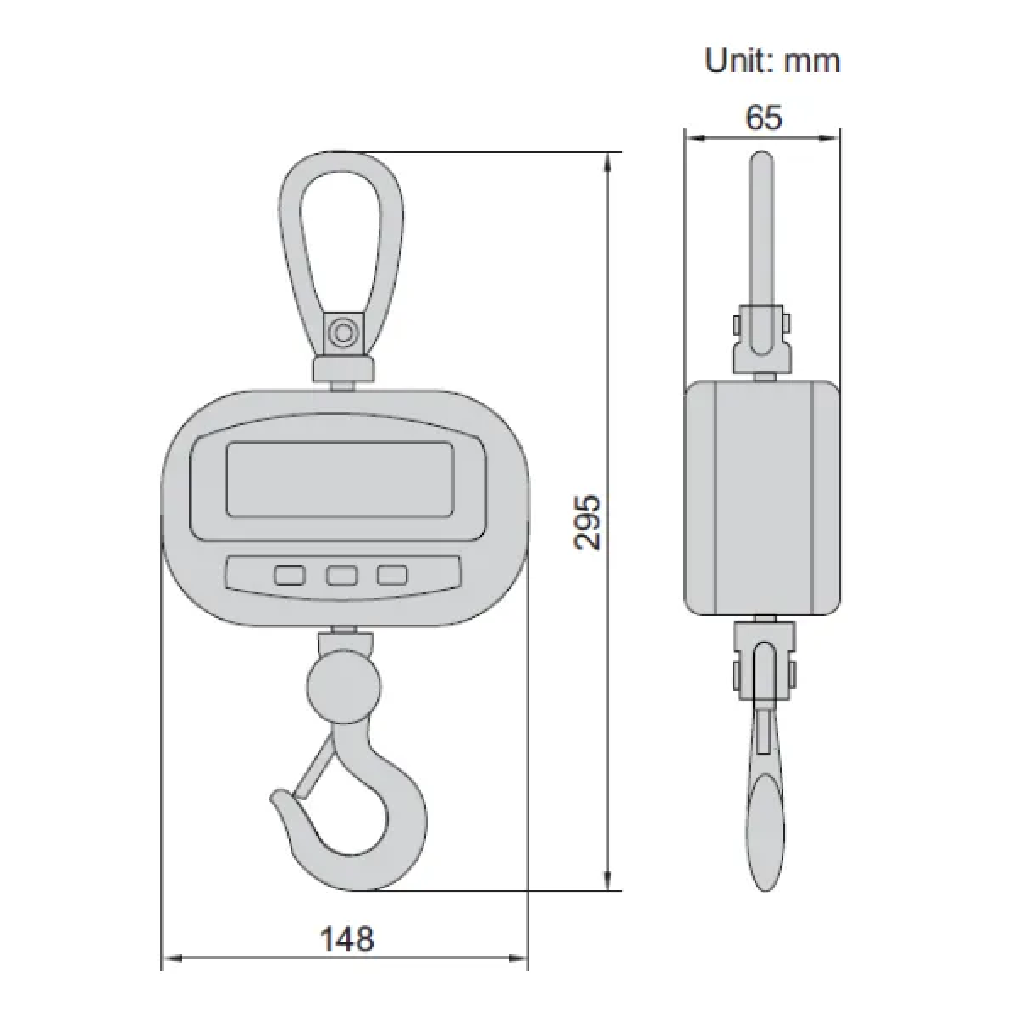 Cân Treo Điện Tử 150kg INSIZE 8202-150KG_drawing