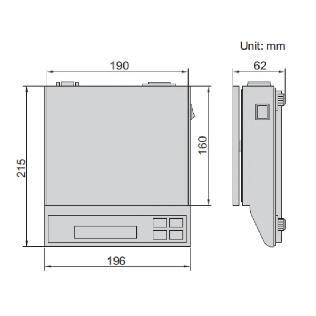 Cân Điện Tử 3000g INSIZE 8301-3000_drawing