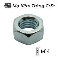 Tán Thép Mạ Kẽm Trắng Cr3+ 8.8 DIN934 M14