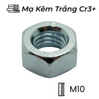 Tán Thép Mạ Kẽm Trắng Cr3+ 8.8 DIN934 M10