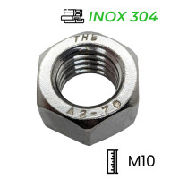 Tán Inox 304 DIN934 M10