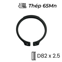 Phe Gài Trục Thép 65Mn DIN471 D82x2.5