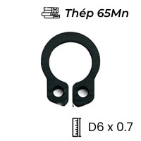 Phe Gài Trục Thép 65Mn DIN471 D6x0.7
