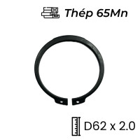 Phe Gài Trục Thép 65Mn DIN471 D62x2.0