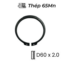 Phe Gài Trục Thép 65Mn DIN471 D60x2.0