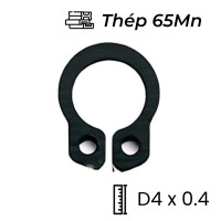 Phe Gài Trục Thép 65Mn DIN471 D4x0.4 (50Cái/Bịch)