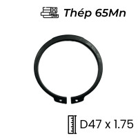 Phe Gài Trục Thép 65Mn DIN471 D47x1.75