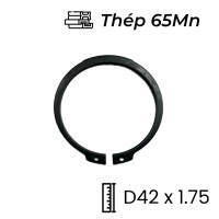Phe Gài Trục Thép 65Mn DIN471 D42x1.75 (10Cái/Bịch)