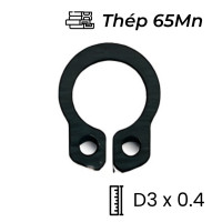 Phe Gài Trục Thép 65Mn DIN471 D3x0.4 (50Cái/Bịch)
