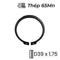Phe Gài Trục Thép 65Mn DIN471 D39x1.75