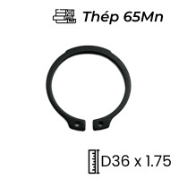 Phe Gài Trục Thép 65Mn DIN471 D36x1.75 (10Cái/Bịch)
