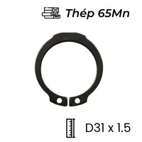 Phe Gài Trục Thép 65Mn DIN471 D31x1.5 (10Cái/Bịch)