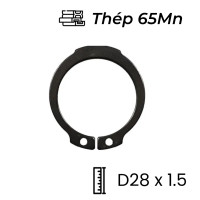 Phe Gài Trục Thép 65Mn DIN471 D28x1.5