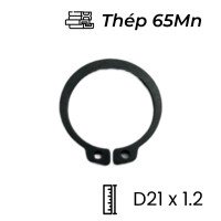 Phe Gài Trục Thép 65Mn DIN471 D21x1.2 (10Cái/Bịch)