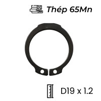 Phe Gài Trục Thép 65Mn DIN471 D19x1.2 (25Cái/Bịch)