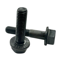 Bulong Đầu Bông Thép Đen 10.9 DIN6921 M10x65 Ren Lửng (Có Khía)