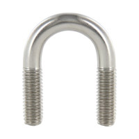 Cùm U Inox 304 DN150 M16 x 169mm (Bọc Cao Su)