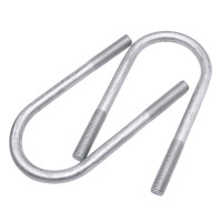 Cùm U Thép SS400 Nhúng Nóng Kẽm DN32 M8 x 43mm