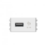 Ổ Sạc Usb 2.1A Đơn Size S Màu Trắng 8431Usb_We Zencelo A Schneider