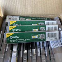 Bộ 10 Lưỡi Dao Rọc Giấy 8 Răng 18x100mm Sata 93436