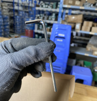 Cây Lục Giác 4 mm Đầu Bằng Chữ L Dài Sata 81308