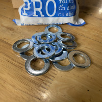 Lông Đền Phẳng Thép Mạ Kẽm Trắng Cr3+ DIN125 M16