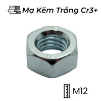 Tán Thép Mạ Kẽm Trắng Cr3+ 8.8 DIN934 M12
