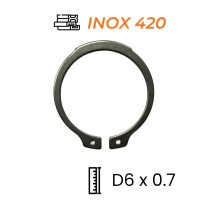 Phe Gài Trục Inox 420 DIN471 D6x0.7