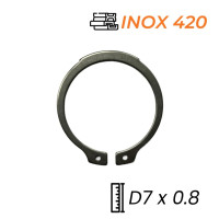 Phe Gài Trục Inox 420 DIN471 D7x0.8