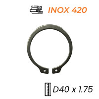 Phe Gài Trục Inox 420 DIN471 D40x1.75