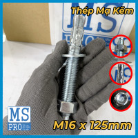 Tắc Kê Nở 3 Cánh Thép Mạ Kẽm M16x125