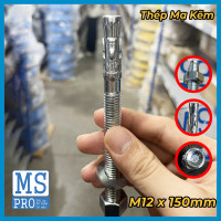 Tắc Kê Nở 3 Cánh Thép Mạ Kẽm M12x150