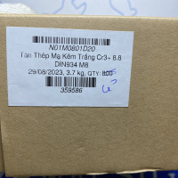 Tán Thép Mạ Kẽm Trắng Cr3+ 8.8 DIN934 M8