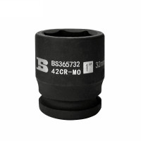 Đầu Tuýp Đen Khí Nén Lục Giác Ngắn 1 Inch 65 mm Bosi BS365765