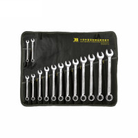Bộ Cờ Lê Vòng Miệng Hệ Inch 14 Chi Tiết Cao Cấp Bosi BS392114