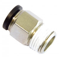 Đầu Nối Khí Thẳng Ren Ngoài Phi 10 mm - PT3/8 Đen Airtac PC1003D