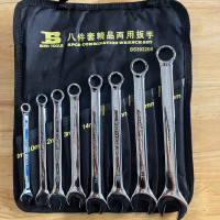 Bộ Cờ Lê Vòng Miệng 8 Chi Tiết Cao Cấp Bosi BS392208