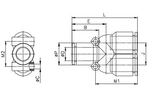 Đầu Nối Khí Chữ Y 8mm CDC MPY08_drawing