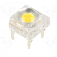 LED Super Flux; 7.62x7.62mm; white cold; 7000~8800mcd; 120°; 30mA