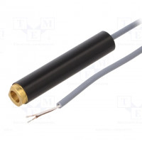 Module: laser; 5mW; red; dot; 645 to 660nm; 2.5 to 3.3VDC; 15 to 30mA