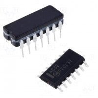 IC: digital; BCD to 7-segment,decoder,display driver,latch; SMD