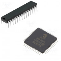 IC: dsPIC microcontroller; SRAM: 1kB; Memory: 12kB; QFN28; DSPIC