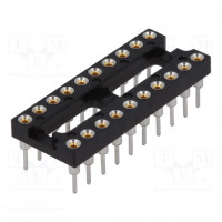 Socket: integrated circuits; DIP24; Pitch: 2.54mm; precision; THT