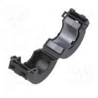 Ferrite: two-piece; on round cable; Ø: 6.5mm; 180Ω; A: 19.8mm